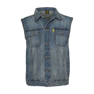 MCS Denim Vest Stonewashed blue