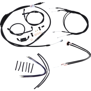 Burly Apehanger Kabel Verlängerung Kit für Harley Dyna 12-17 ABS 16" schwarz