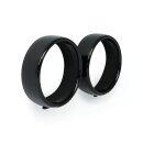 Recessed trim rings. Spotlamp. Gloss black