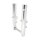 Arlen Ness 49mm Hot Legs dual disc Deep Cut, chrome