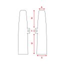 Fork shrouds for 39mm forks black for Harley XL Sportster 04-15