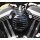 Mini Luftfilter Kit schwarz gerippt für Harley XL Sportster 04-20