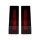 Custom Dynamics, saddlebag filler panel set. Red lenses
