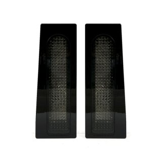 Custom Dynamics, saddlebag filler panel set. Red lenses