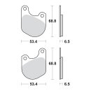 SBS, brake pads. Street Carbon Tech (organic)