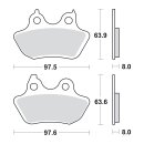 SBS brake pads street carbon tech