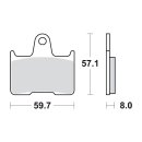 SBS, brake pads. Street Carbon Tech (organic)