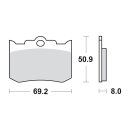 SBS brake pads street carbon tech