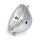 Bates style 5-3/4" H4 headlamp. Side mount. Chrome