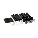 Complete 04-up XL multiple-parts pushrod cover kit. Black