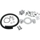 Air cleaner adapter bracket kit. Chrome