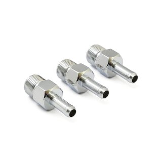 OIL LINE FITTING 3/8" OIL HOSES, CHROME