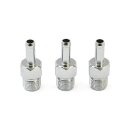 OIL LINE FITTING 3/8" OIL HOSES, CHROME