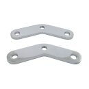 Softail passenger peg riser brackets. Chrome