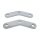 Softail passenger peg riser brackets. Chrome