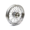 3.00 X 16 dual flange wheel 40 spokes chrome