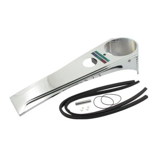 Airglide Dashcover Tacho Halter Tank Abdeckung chrom für Harley FL Tacho 68-95