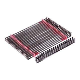 Edelstahl Narrow Glide Speichen Set 21"  245mm für Harley bis 2004