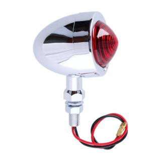 Extended stud, bullet marker light red lens