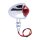 Extended stud, bullet marker light red lens