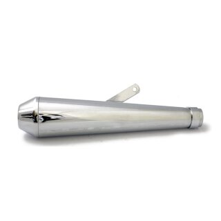 Megaton universal muffler 17" long chrome