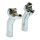 Aluminium Pullback Riser chrom für Harley Dyna Softail Sportster FXR 4.5"