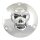 Chrom Skull Derby Cover für Harley Dyna Softail Shovel 70-98