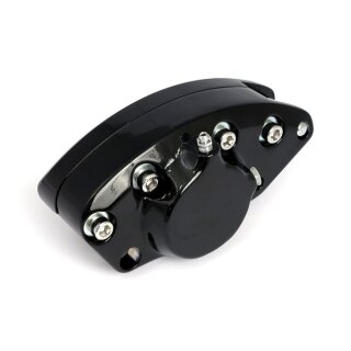 Banana Bremssattel schwarz für Harley Shovel Sportster Ironhead 73-83