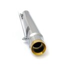 Trumpet universal muffler 17" long chrome