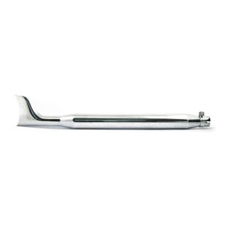 Fishtail universal muffler 36" long chrome