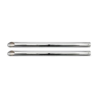 Universal head pipe extension set 32" long chrome