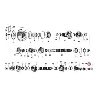 Retainer, countershaft
