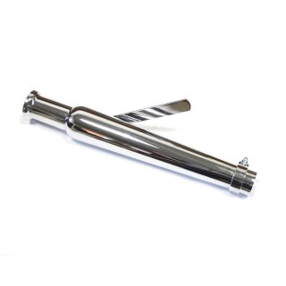 Universal Trumpet Style Custom Auspuff Schalldämpfer chrom gerade 18"