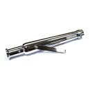 Universal Trumpet Style Custom Auspuff Schalldämpfer chrom gerade 18"