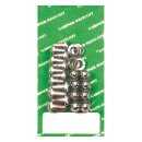 GW, front fender mount kit. Chrome