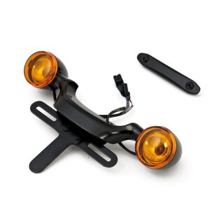 OEM Style Bullet Blinkerleiste mit Kennzeichenhalterung für Harley Touring 99-08