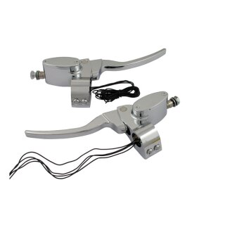 Custom CNC Billet Alu Lenker Armaturen Schalter Kit Hydr. Kupplung
