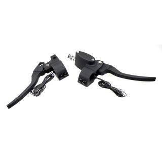 Custom CNC Billet Alu lenker Armaturen Schalter Kit schwarz für Harley