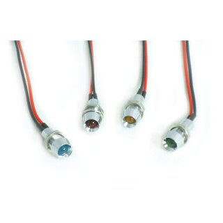 Custom LED indicator light. 5/16", blue