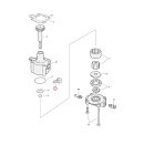 Oil line fitting, 90 degree