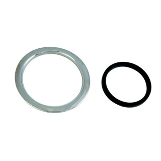 Edelstahl Lackschutz Zierring für Harley Kraftstofftank 96-24