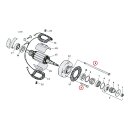 GW, generator mount kit. Chrome. Allen head