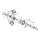 GW, generator mount kit. Chrome. Allen head
