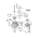 GW, Keihin CV floatbowl mount kit. Stainless allen