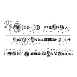 ANDREWS 2.61 CLOSE RATIO 1ST GEAR SET