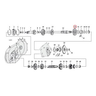 ANDREWS 1ST GEAR MAINSHAFT