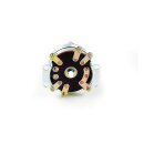 FL style electronic ignition switch chrome for Harley 73-95