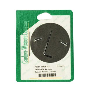 GW, point cover mount kit . Chrome, buttonhead allen