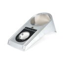 Die-cast aluminum dash cover, 00-10 style. Chrome