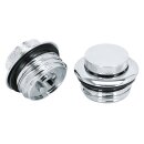 Tankdeckel set chrom pop up für Harley Dyna Softail Touring FXR 83-95